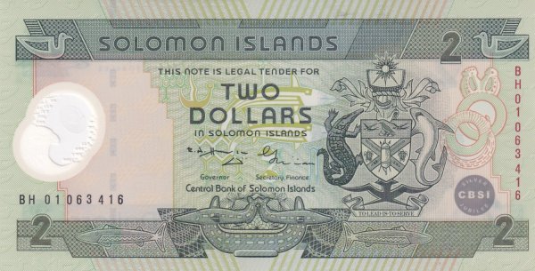 SOLOMON ADALARI 2 DOLAR 2001 HATIRA/TEDAVÜL ÇİL