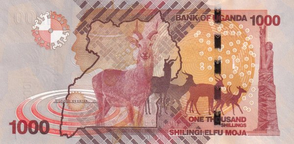 UGANDA 1000 ŞİLİN 2021 ÇİL