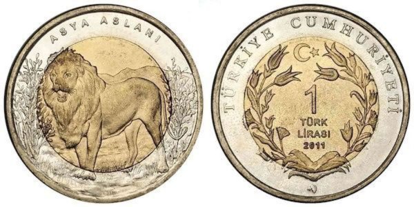 2011 Yılı Asya Aslanı Darphane Hatıra Bimetal ÇİL