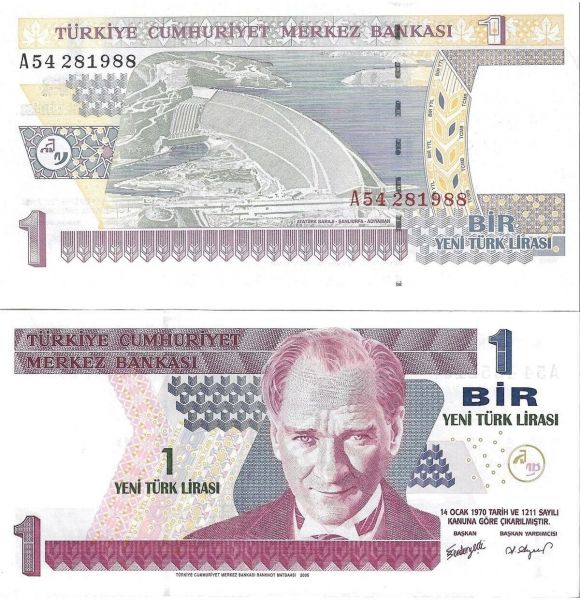 8.EMİSYON 1 YTL A54 SERİ ÇİL