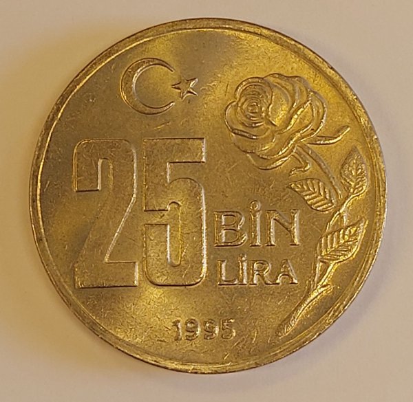 1995 DUNYA HOŞGÖRÜ YLI 25.0000 TL 