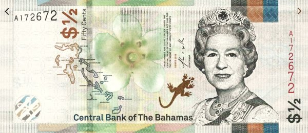 2019 Yılı Bahamalar 1/2 dolar Çil Kondüsyon