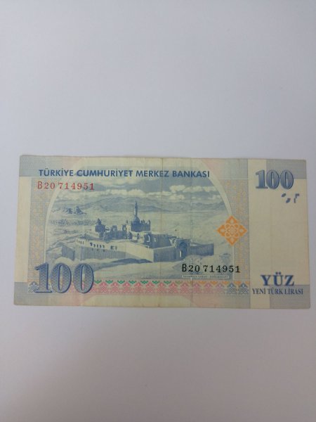 8. Emisyon 100 yeni Türk lirası 