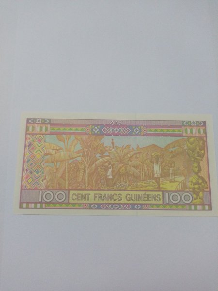 1 adet 100 Gine frankı