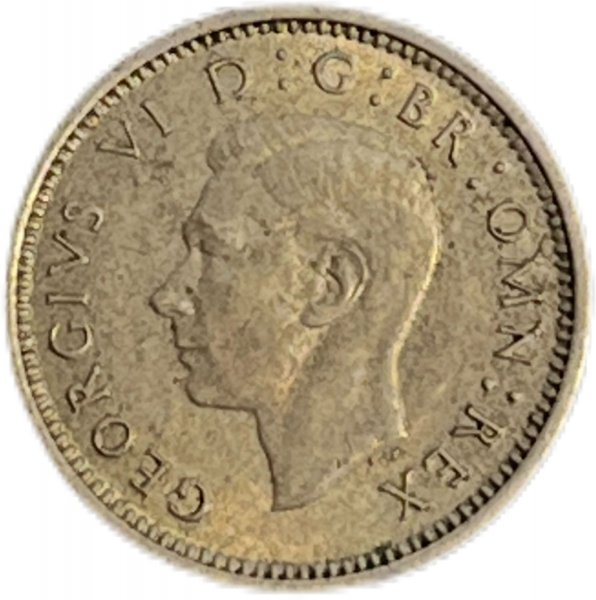 1937  BİRLEŞİK KRALLIK 3 PENCE GÜMÜŞ ÇİL+