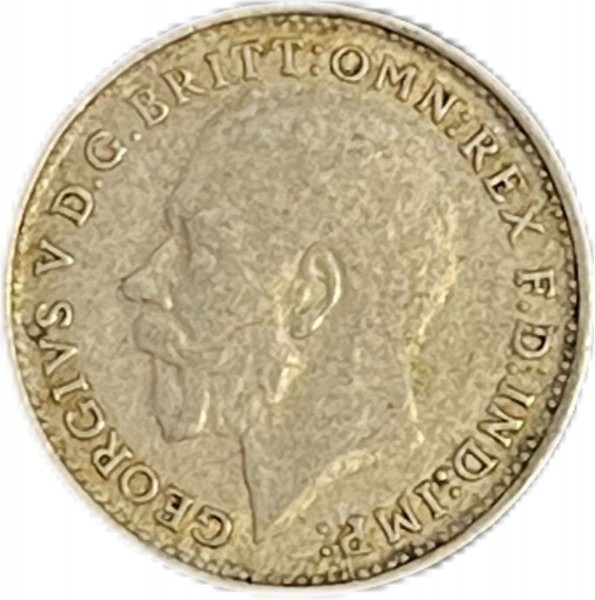 1921  BİRLEŞİK KRALLIK 3 PENCE GÜMÜŞ ÇÇT+