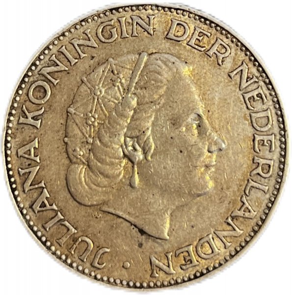 1960 HOLLANDA 2 1/2 GULDEN GÜMÜŞ ÇA