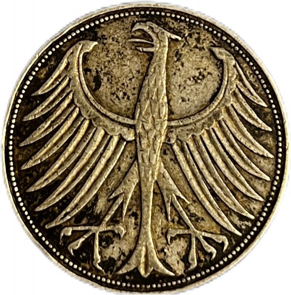 1951 ALMANYA 5 MARK GÜMÜŞ ÇÇT