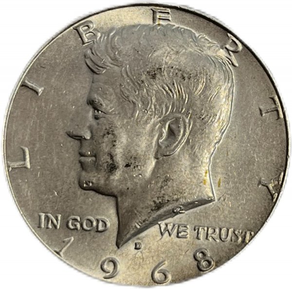 1968 ABD HALF DOLLAR GÜMÜŞ ÇİL+