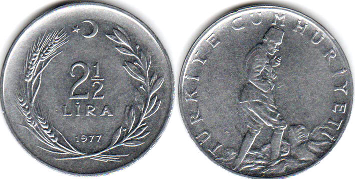 2 1/2 Lira 1977