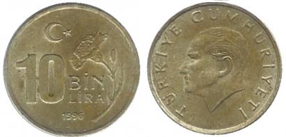 10 Bin Lira 1996
