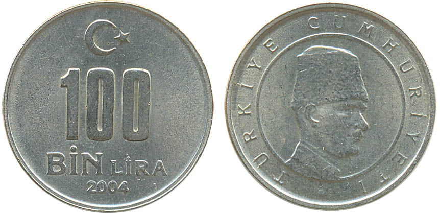 100 Bin Lira 2004