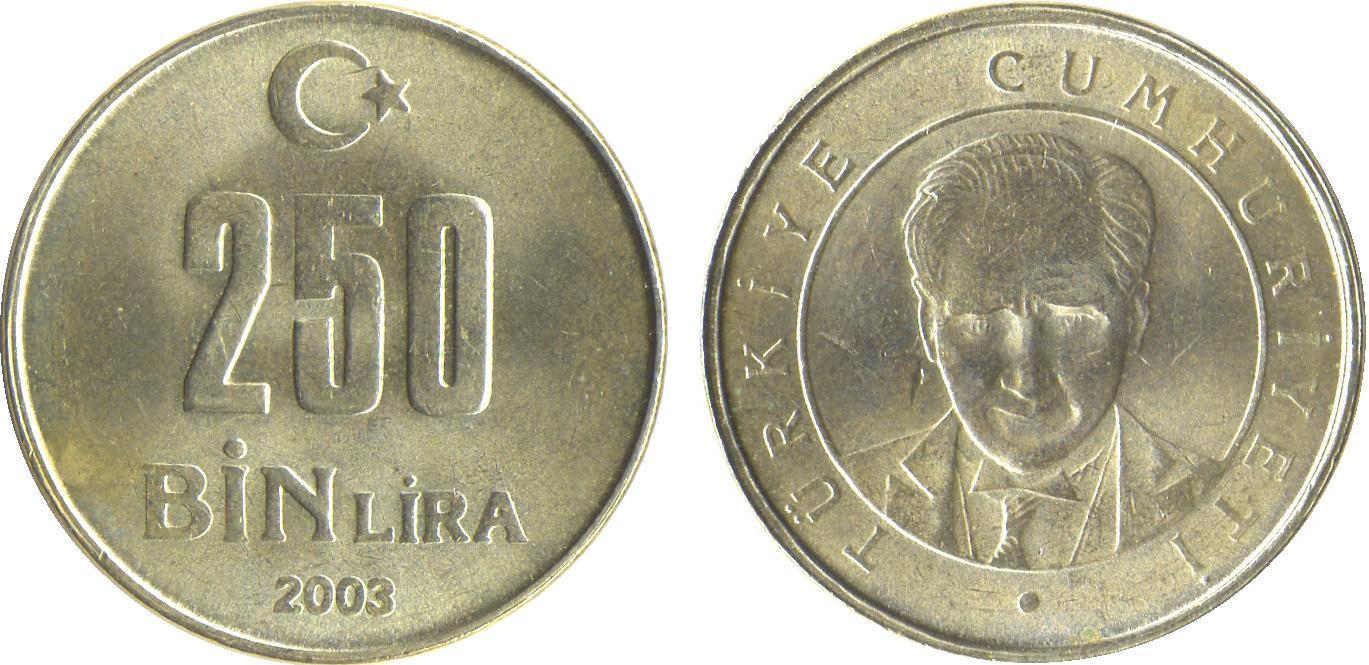 250 Bin Lira 2003