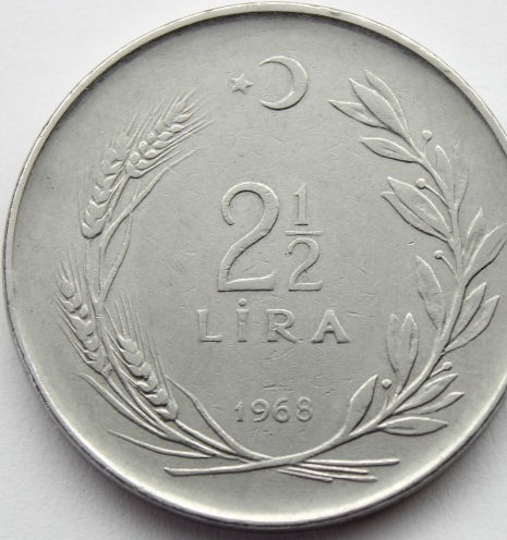 2 1/2 Lira 1968