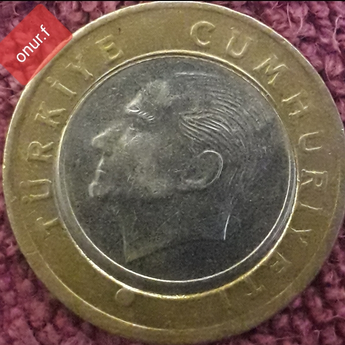 1 Lira (Orta Kısmı Kayık) 2018