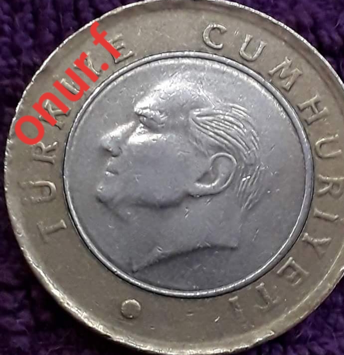 1 Lira (Saç Kısmında Silik Baskı) 2012