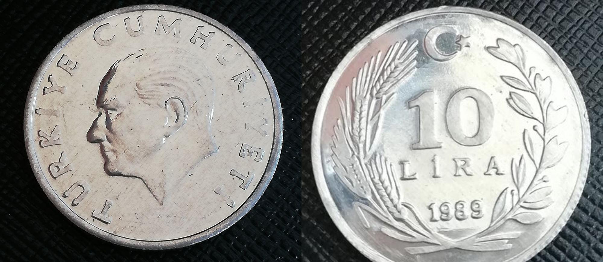 10 Lira 1989