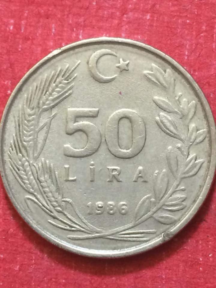 50 Lira 1986 Ön Yüz