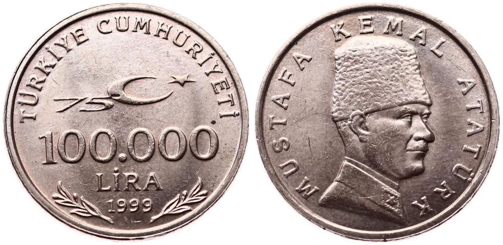 100.000 Lira 1999